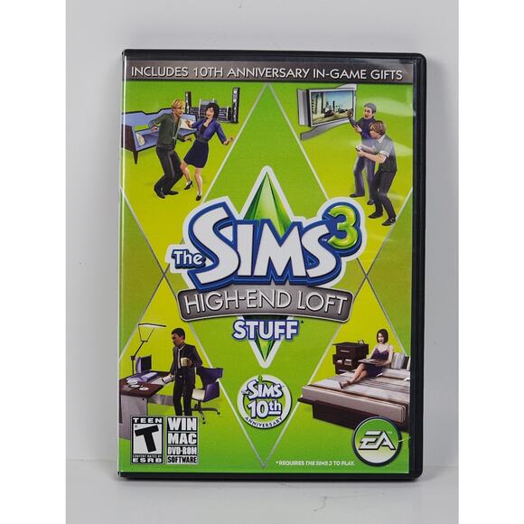THE SIMS 3 HIGH-END LOFT STUFF - EA 2010 Win/Mac PC Video Simulation Game - Picture 1 of 6